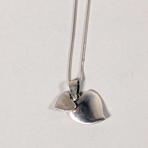 HEARTS Double Love 925 Sterling Silver Necklace